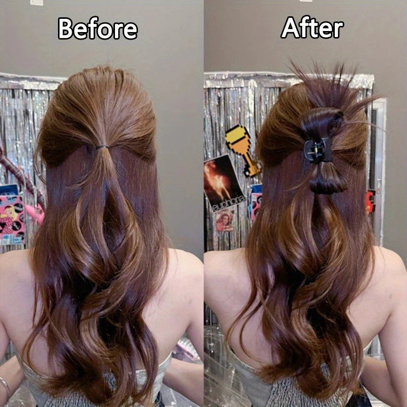 Synthetic Claw Clip Ponytail Hair Extension for Instant Volume