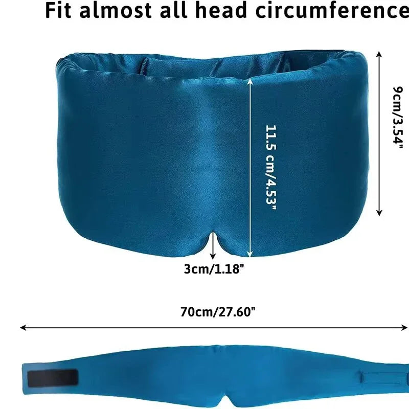 Silk Sleep Mask for Total Light Blocking and Comfortable Rest
