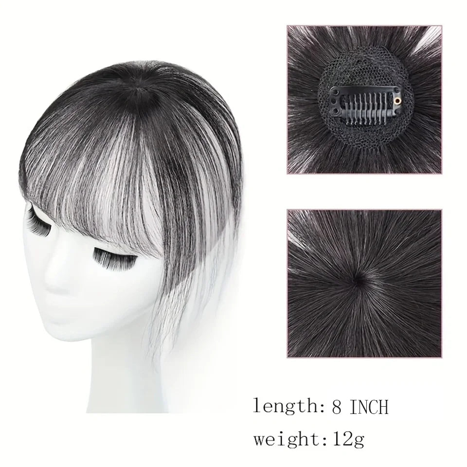 Clip-In Synthetic Hair Bangs for Instant Hairstyle Change