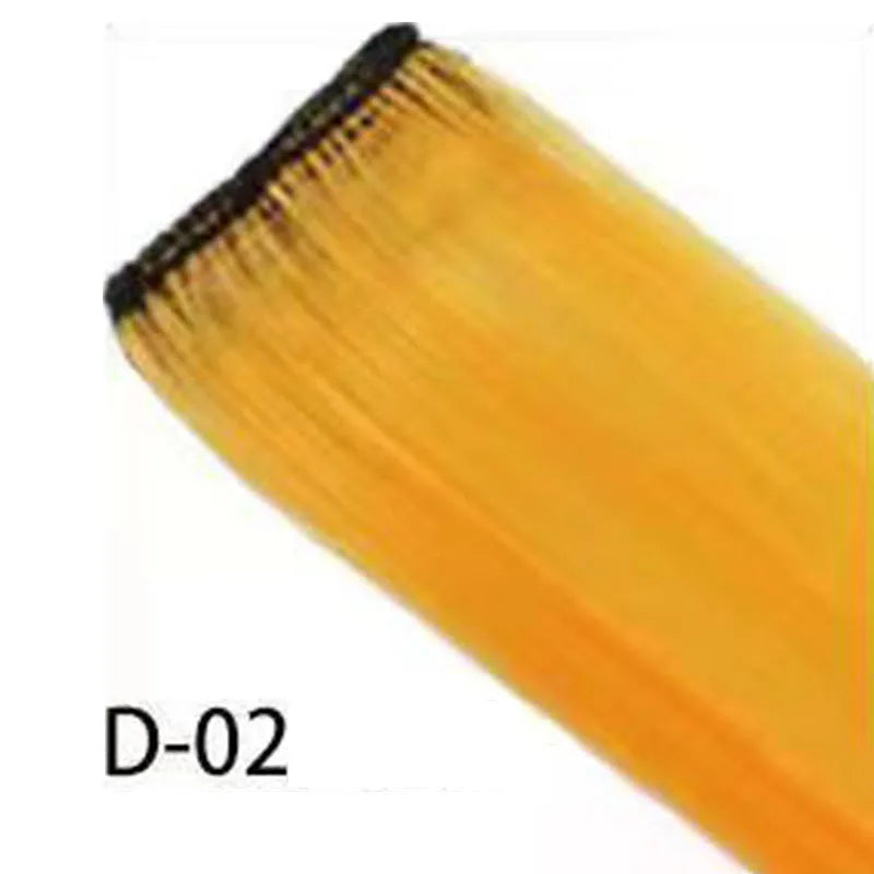 10-Piece Colorful Clip-In Hair Highlights for Parties