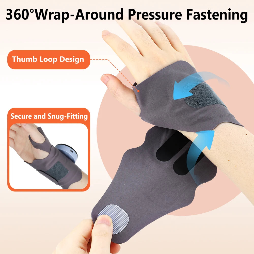Electric Microcurrent Wrist Massager for Pain Relief and Support - 5