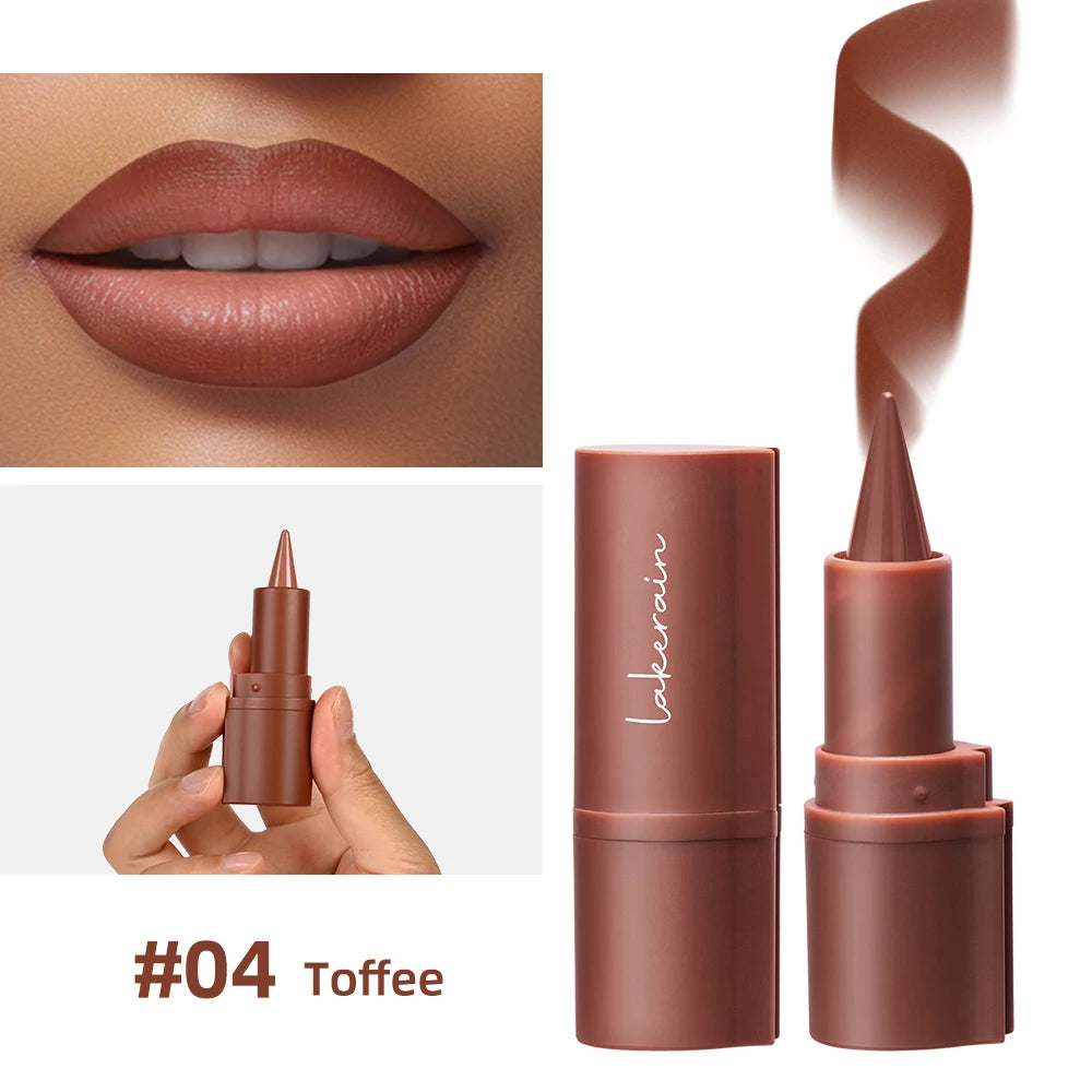 2-in-1 Waterproof Matte Lipstick and Lip Liner Crayon for All-Day Wear - 38
