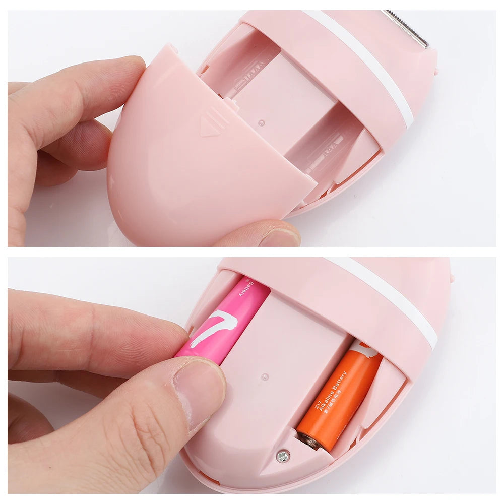 Compact 3-in-1 Electric Lady Shaver for Painless Full Body Hair Removal - 12
