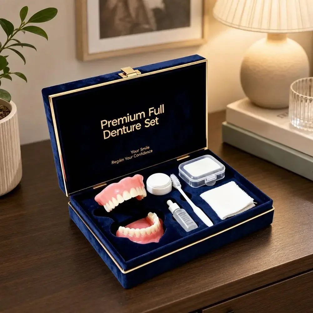 Instant Smile Full Mouth Denture Set for Men and Women - 13
