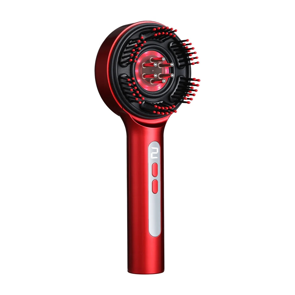 Electric Scalp Massage Comb with Essential Oil Applicator and Red Light - 20