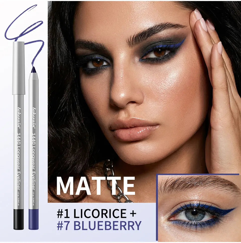 Waterproof Long-Lasting Eyeliner Pencil for Precise Smokey Eye Makeup - 9