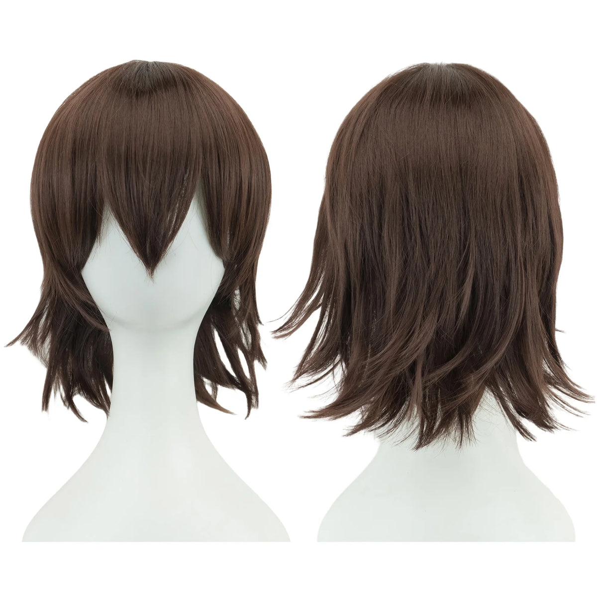 Short Bob Cosplay Wig with Bangs for Halloween and Costume Parties