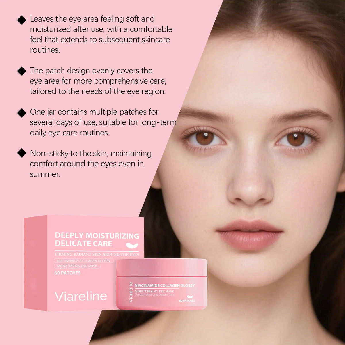Niacinamide Collagen Eye Mask Patches for Dark Circles and Puffiness