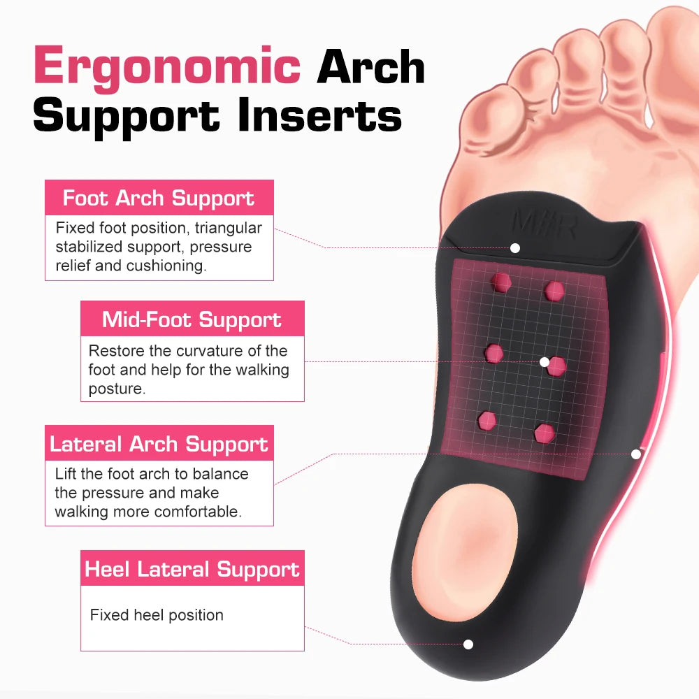 Orthopedic Arch Support Insoles for Flat Feet and Leg Alignment - 8