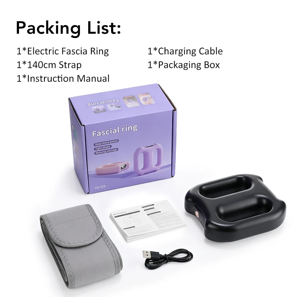 Electric Vibration Fascia Massage Ring for Full Body Relaxation and Recovery