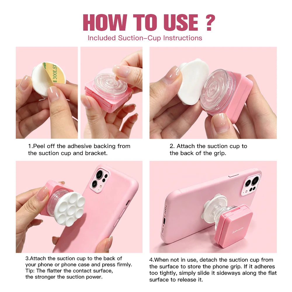 2-in-1 Matte Setting Powder and Portable Phone Grip for Travel Makeup - 6