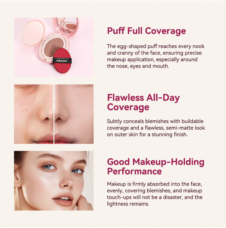 Long-Lasting Semi-Matte CC Cushion Foundation for Flawless Coverage - 8