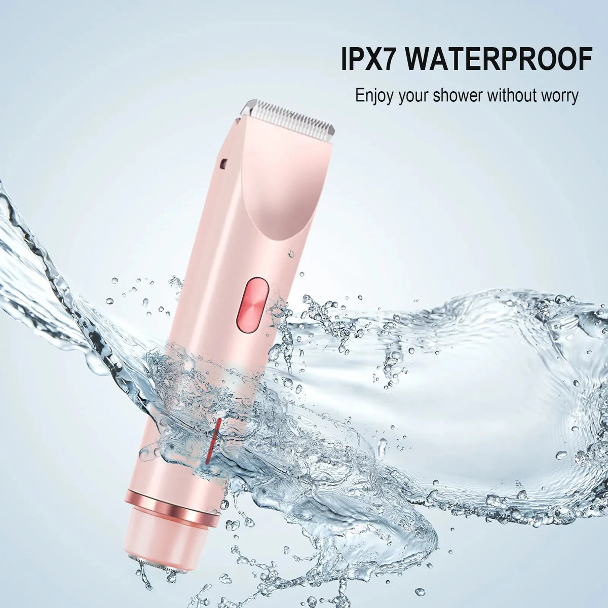 Electric Waterproof Women's Hair Shaver for Face, Bikini, and Body