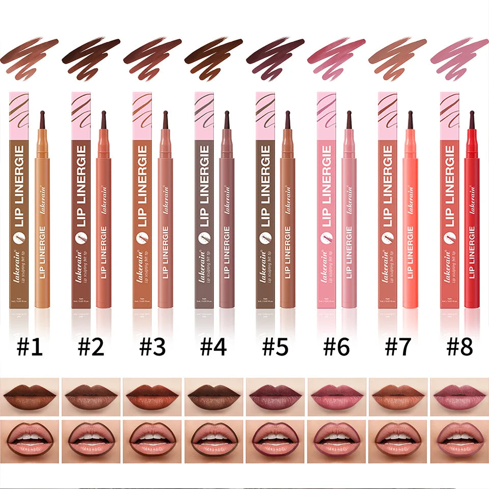 Waterproof Felt Tip Lip Liner Stain for Long Lasting Sculpted Lips - 9