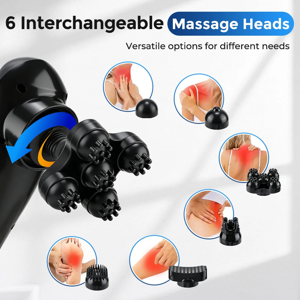 Electric Handheld Percussive Body Massager for Deep Tissue Muscle Relief - 9