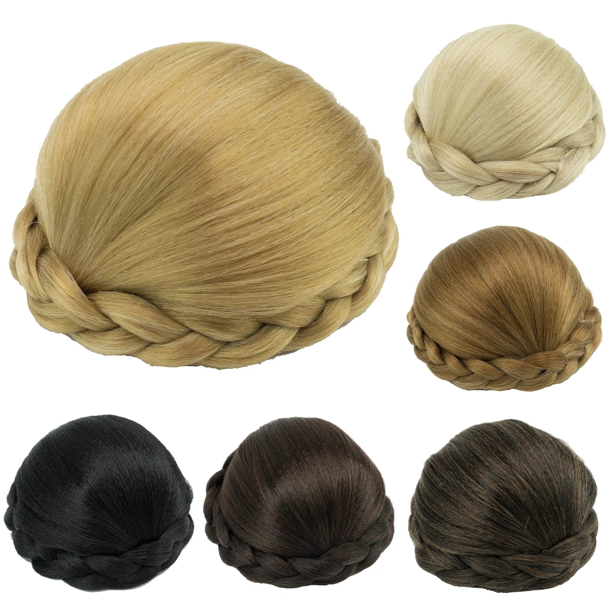 Braided Chignon Hair Bun Extension for Elegant Updo Hairstyles - 1