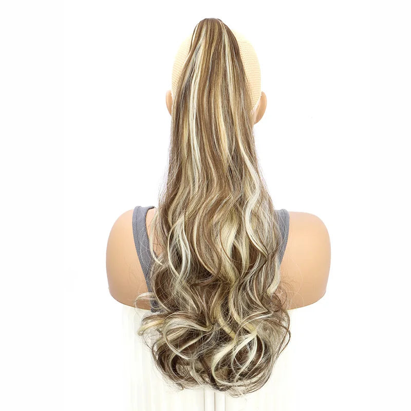20-Inch Long Curly Claw Clip Ponytail Hair Extension