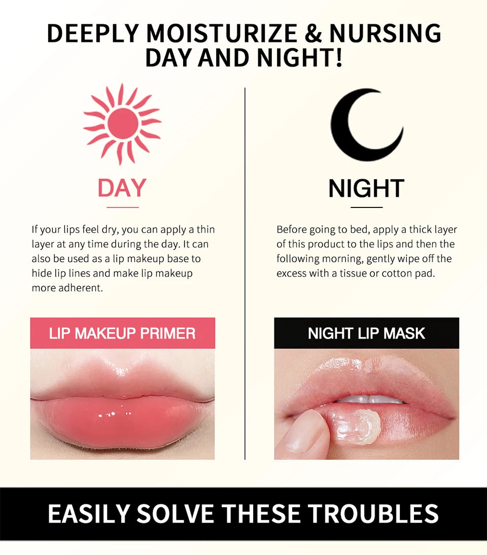 Collagen Infused Moisturizing Lip Repair Mask for Dry and Cracked Lips