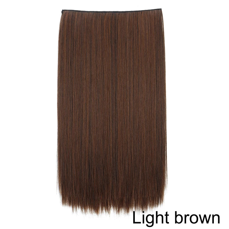 One-Piece Clip-In Long Straight Hair Extension for Women