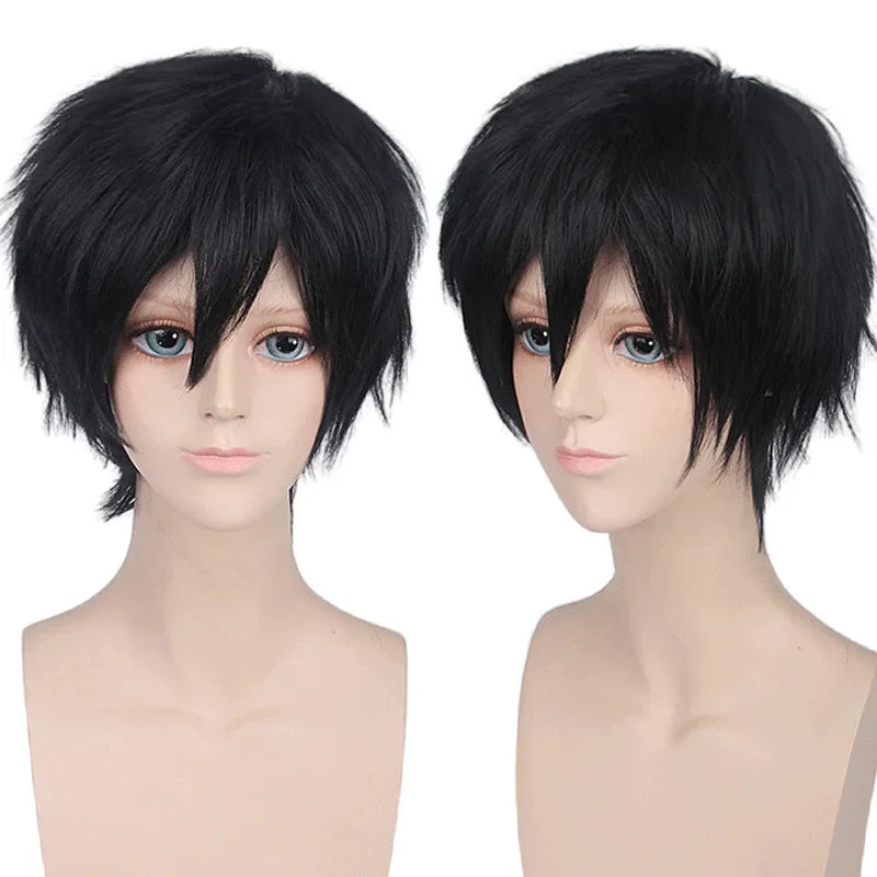 Short Curly Cosplay Wig with Bangs for Costume Parties and Daily Wear - 18