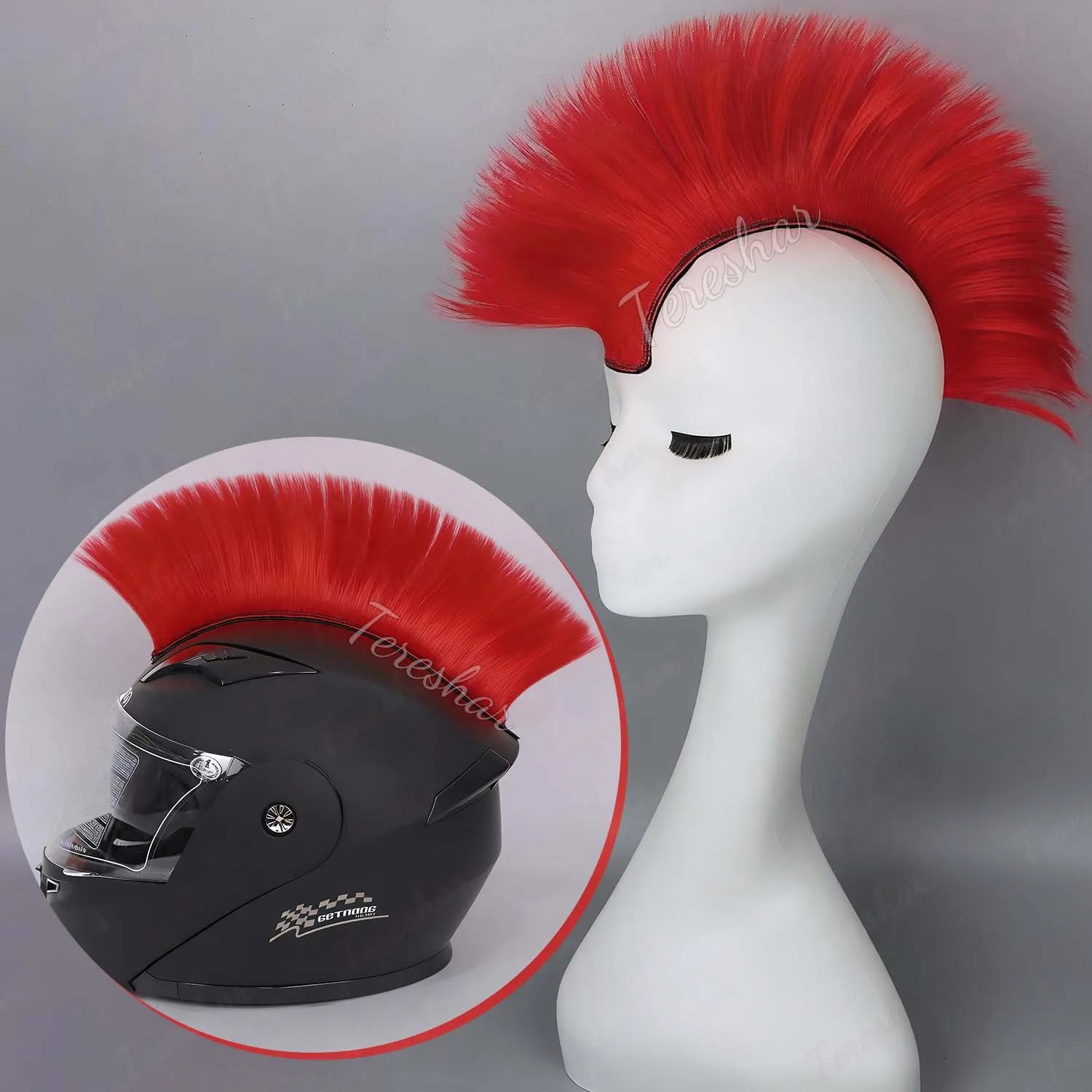 Colorful Mohawk Wig for Cosplay Costume Parties and Crazy Hair Days - 15