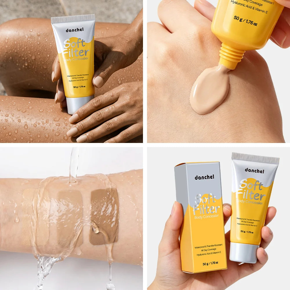 Waterproof Full Coverage Body Concealer for Scars Tattoos and Veins - 5