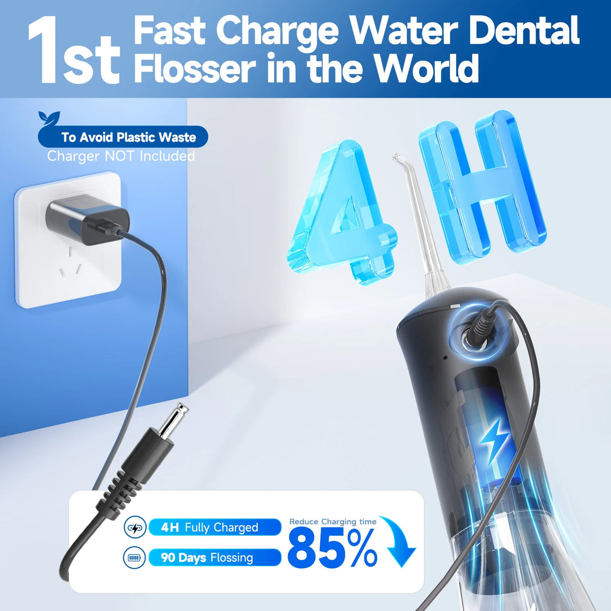 Electric Water Flosser and Sonic Toothbrush Oral Care Combo Set