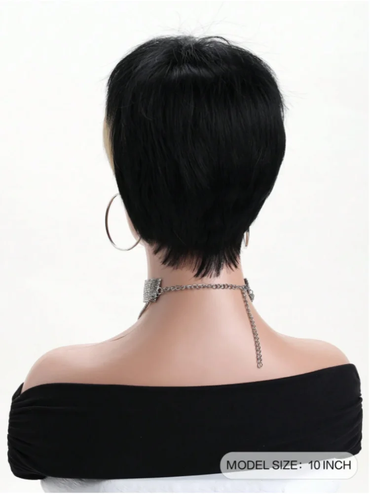 Short Curly Pixie Cut Wig for Daily Wear