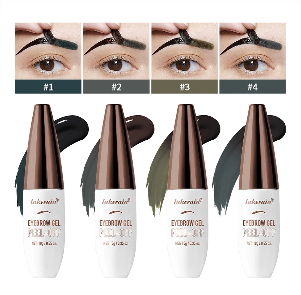 Waterproof Peel-Off Eyebrow Tint Gel for Long-Lasting Natural Brows