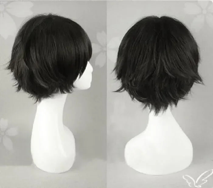 Short Black Heat Resistant Cosplay Wig