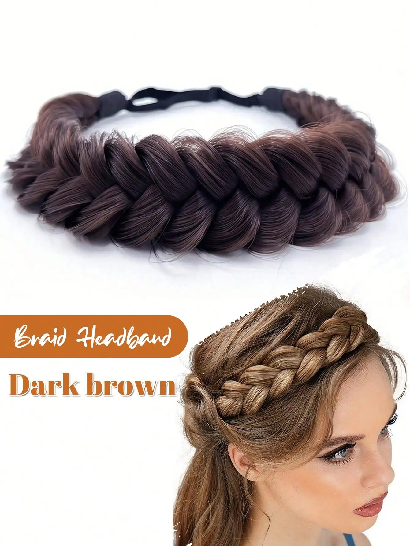 Braided Synthetic Hair Headband for Women and Girls - 24