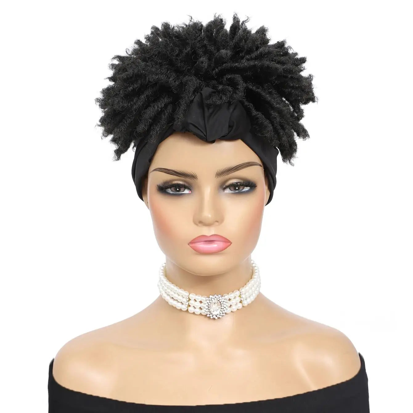 Short Curly Braid Headband Wig for Easy Daily Styling - 7