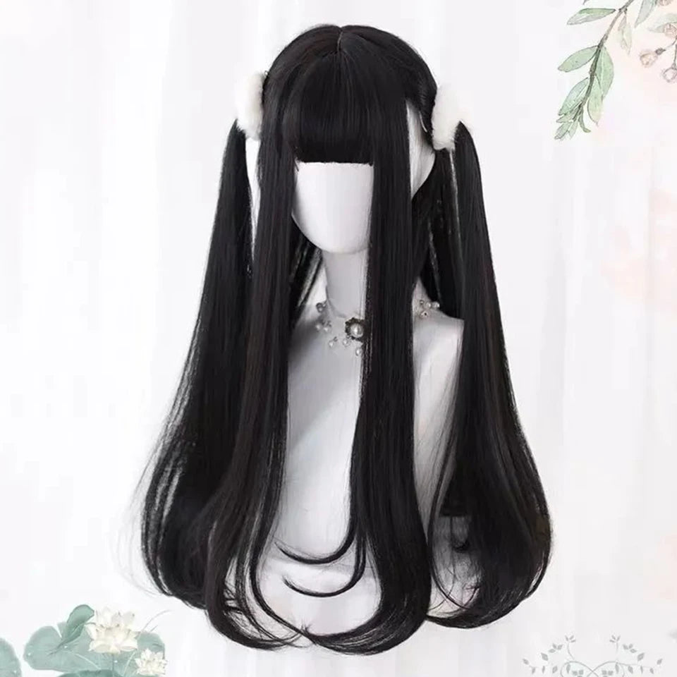 Long Wavy Ash Blonde Synthetic Wig with Bangs - 22