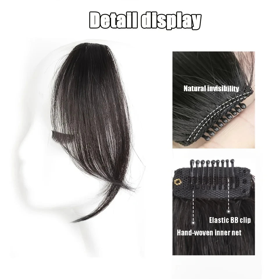 Clip-In Synthetic Hair Side Bangs for Instant Volume