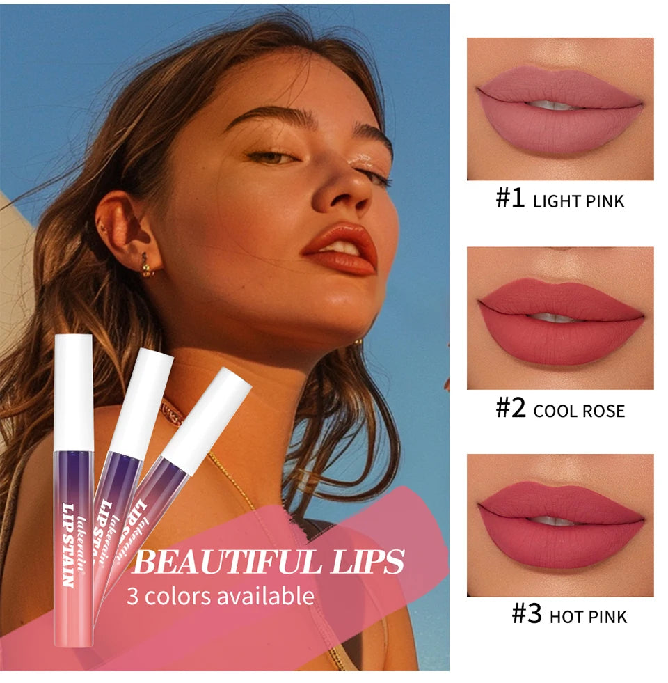 Long-Lasting Waterproof Peel-Off Lip Stain for All-Day Matte Color - 9