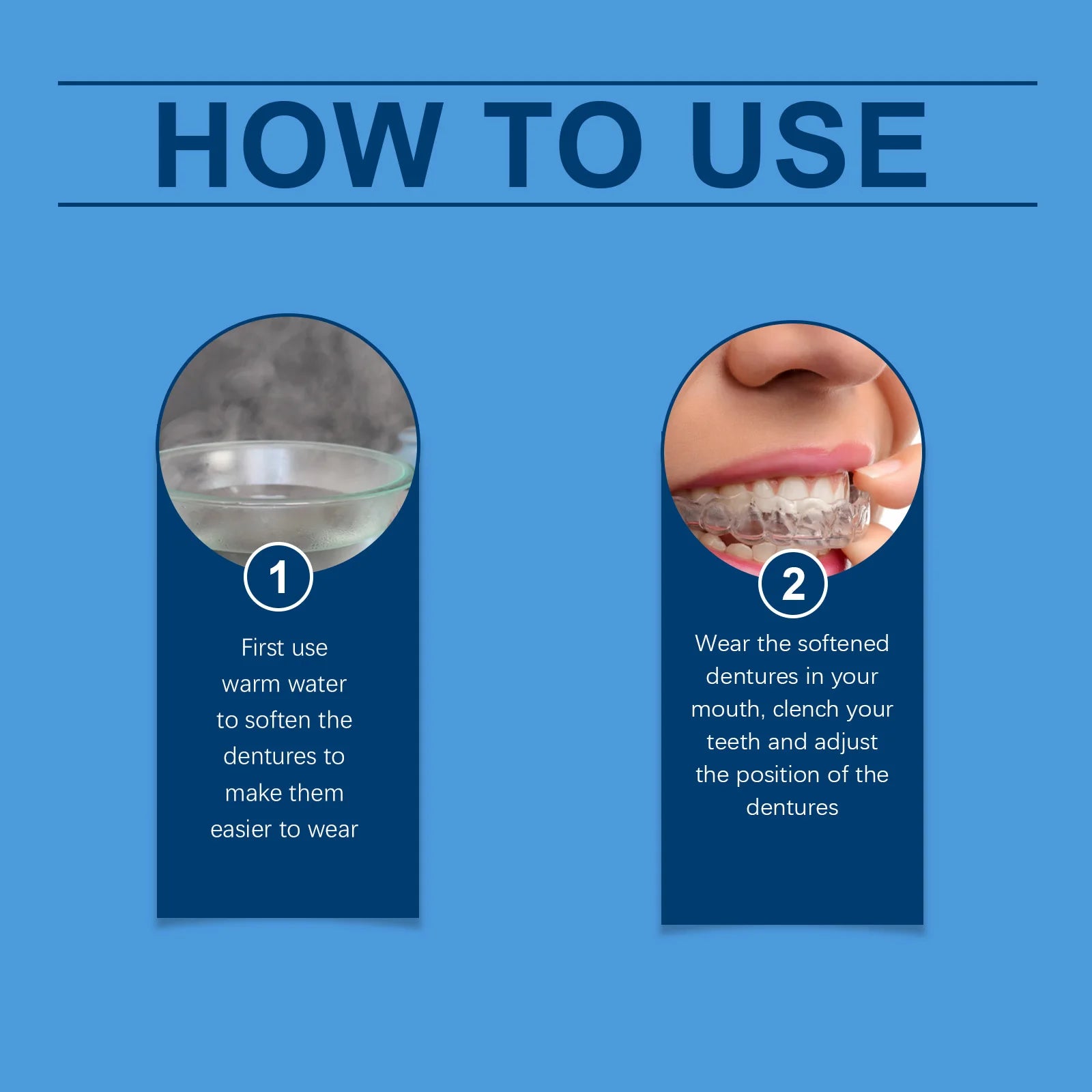 Adjustable Snap-On Silicone Dentures for Instant Smile Repair - 20