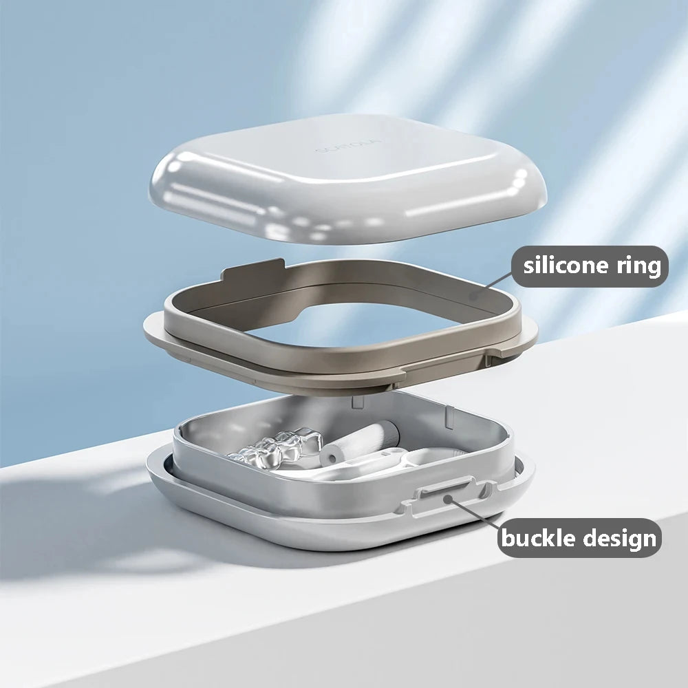 Portable Orthodontic Retainer Case for Dental Aligners and Mouth Guards
