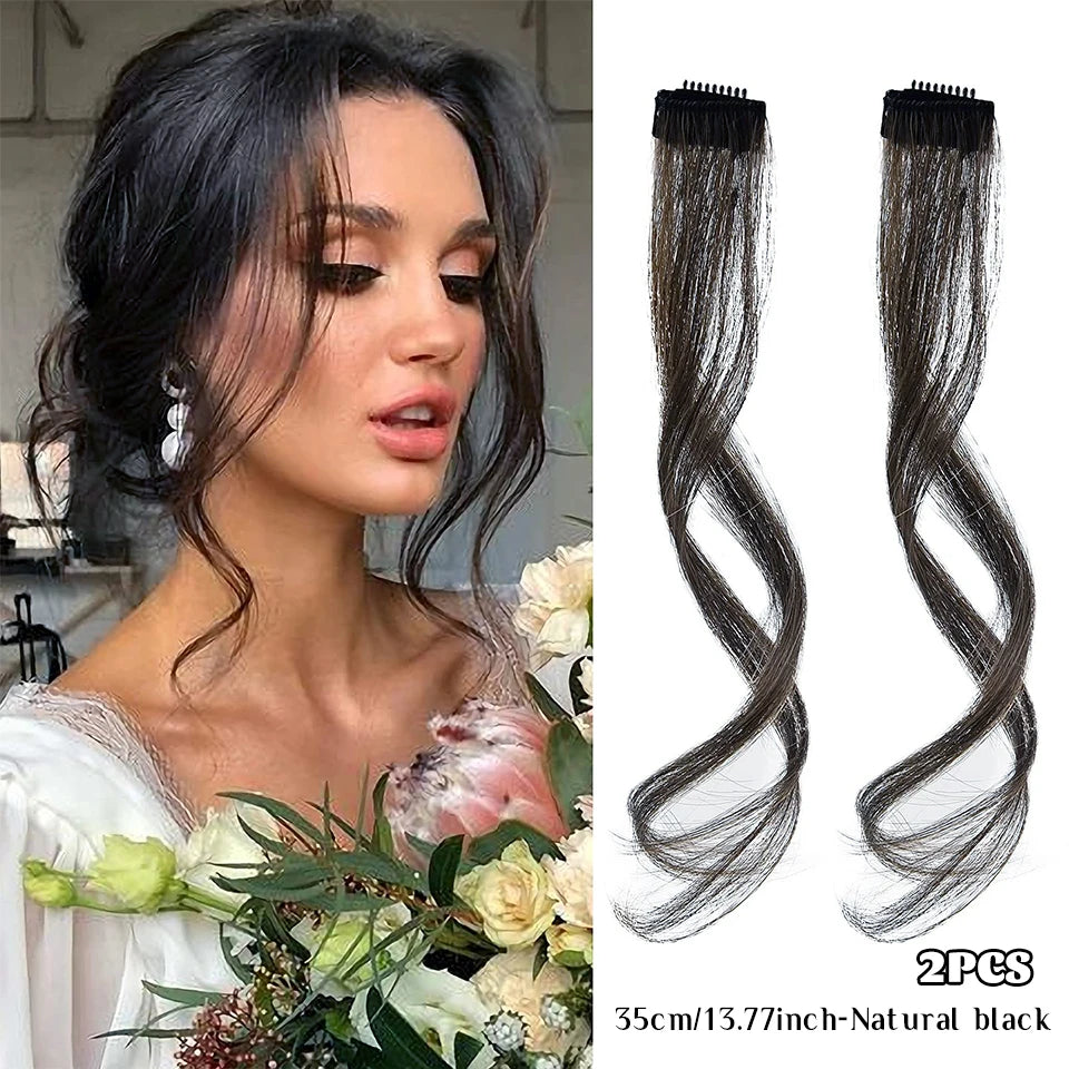Clip-In Synthetic Hair Side Bangs for Instant Volume