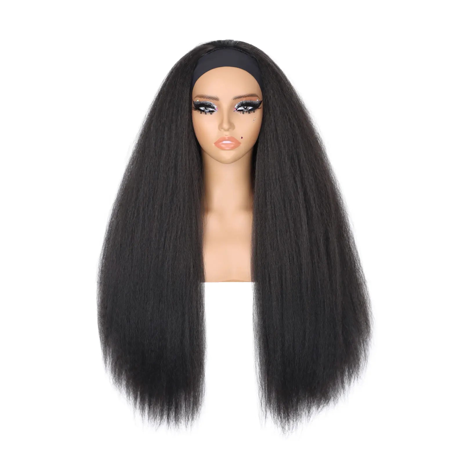Long Yaki Straight Headband Wig for Easy Daily Styling - 19
