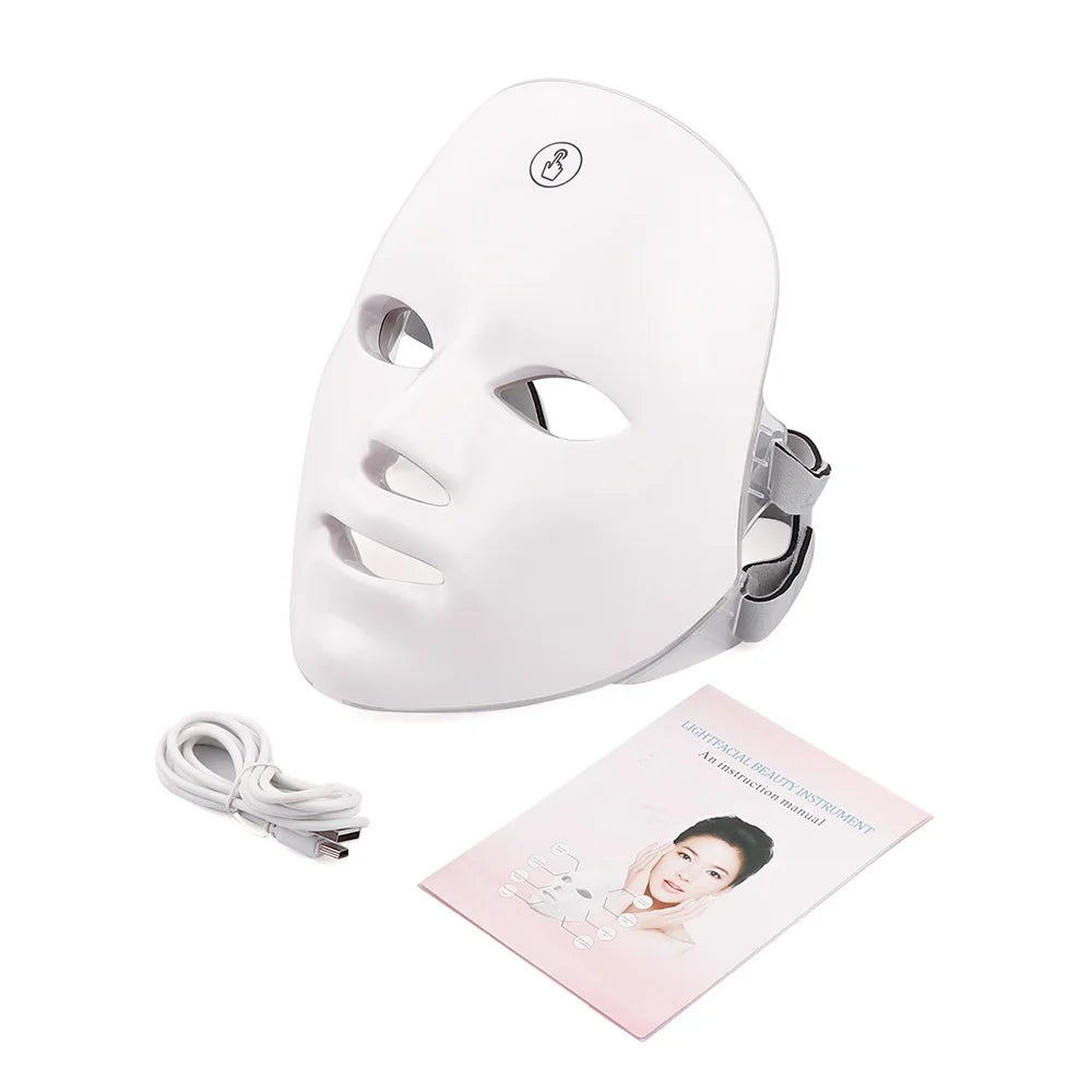 7-Color LED Photon Light Therapy Face Mask for Skin Rejuvenation - 12