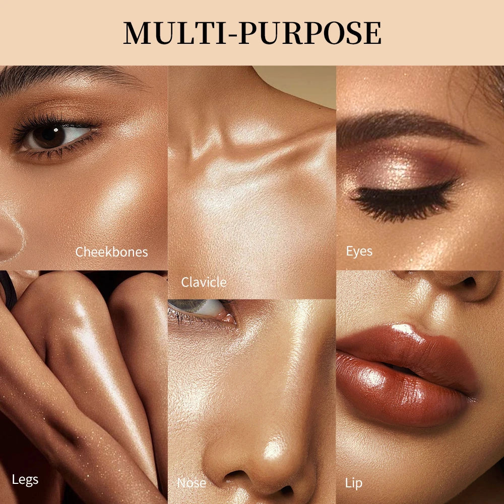 Baked Illuminator Powder for a Natural Radiant Glow and Shimmer Finish