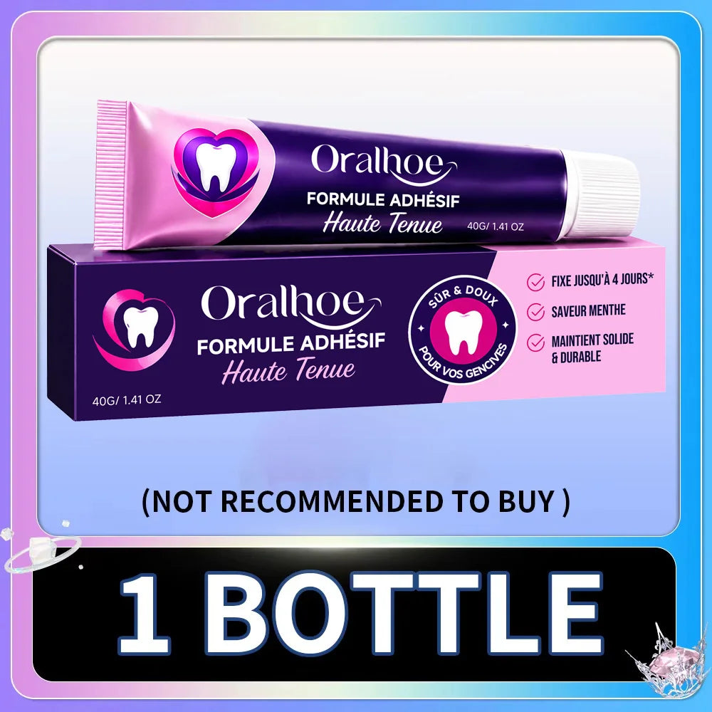Soft Silicone Denture Reline Cushion and Stabilizing Adhesive Gel - 10
