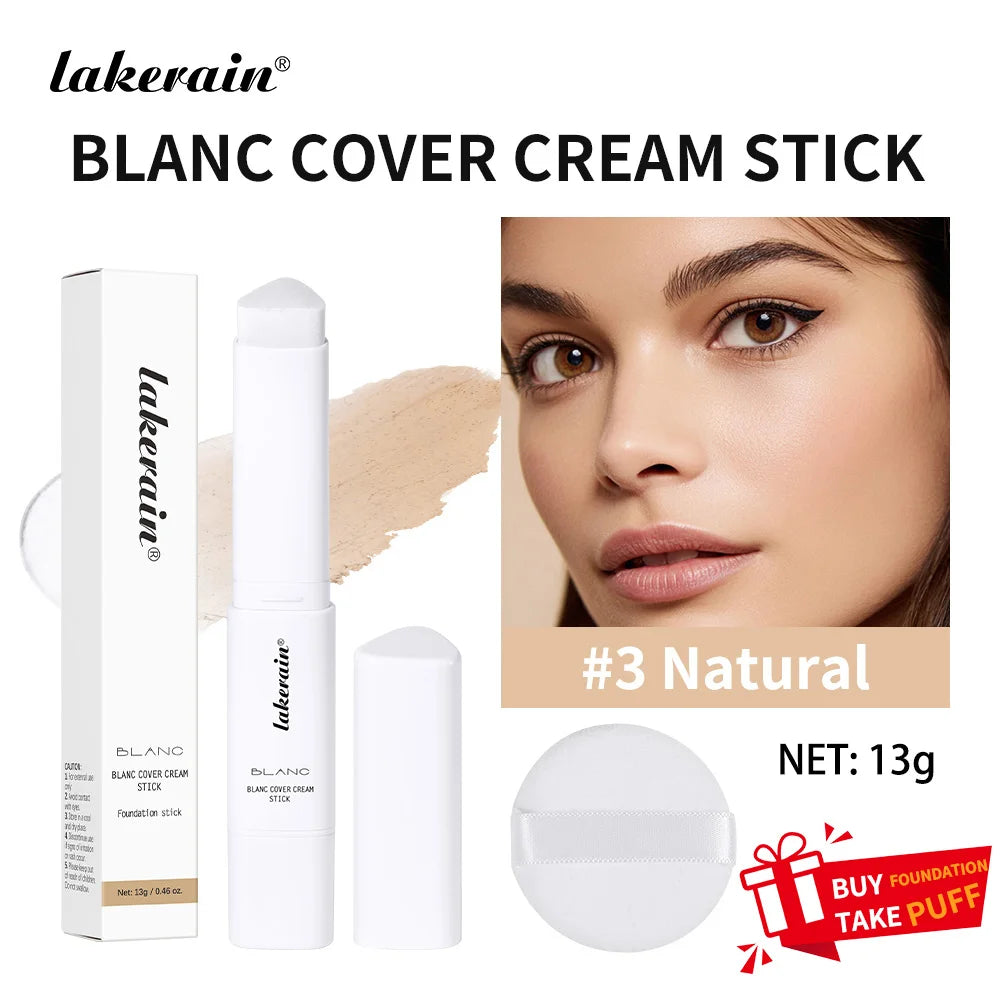 Color-Changing Foundation Stick with Built-in Blending Brush