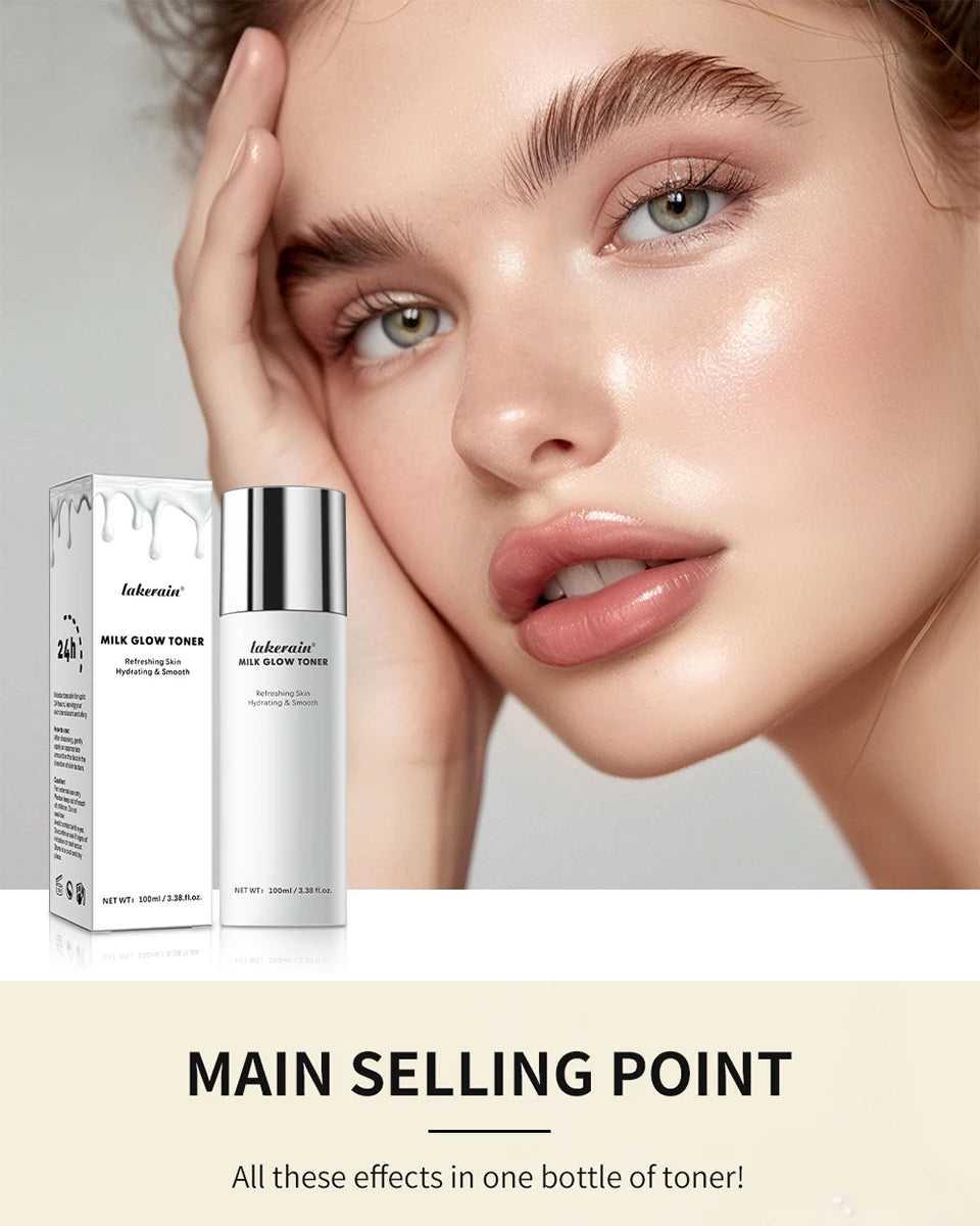 Brightening Milk Glow Face Toner for Hydrated and Radiant Skin - 8