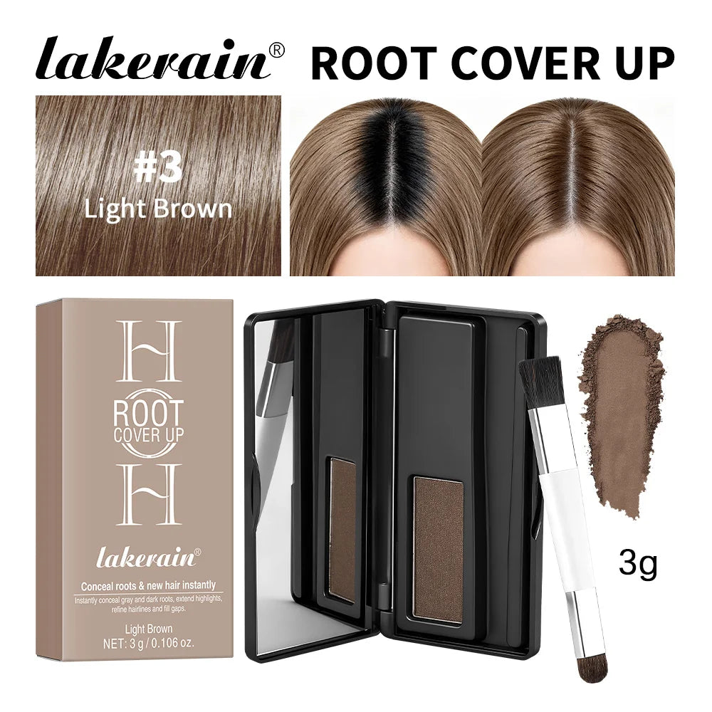 Waterproof Hairline Shadow and Root Cover Up Powder Palette - 23