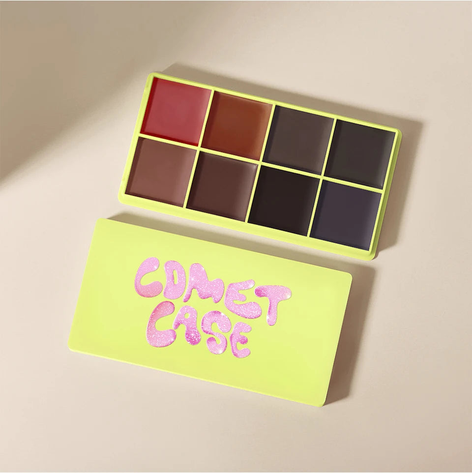 8-Color Cream Blush and Contouring Makeup Palette for Flawless Skin