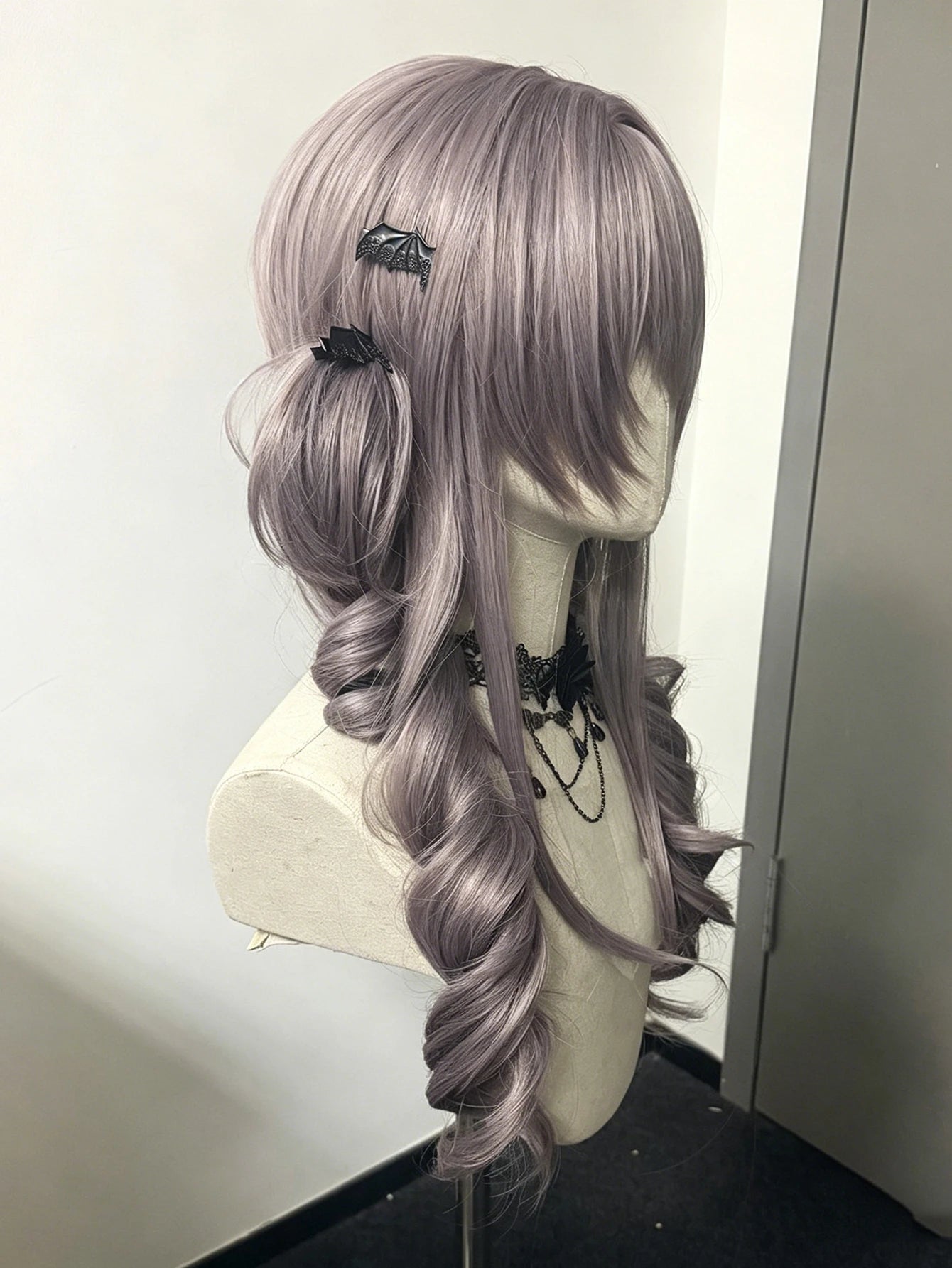 Long Curly Wavy Lolita Cosplay Wig with Ponytails for Halloween Events - 9