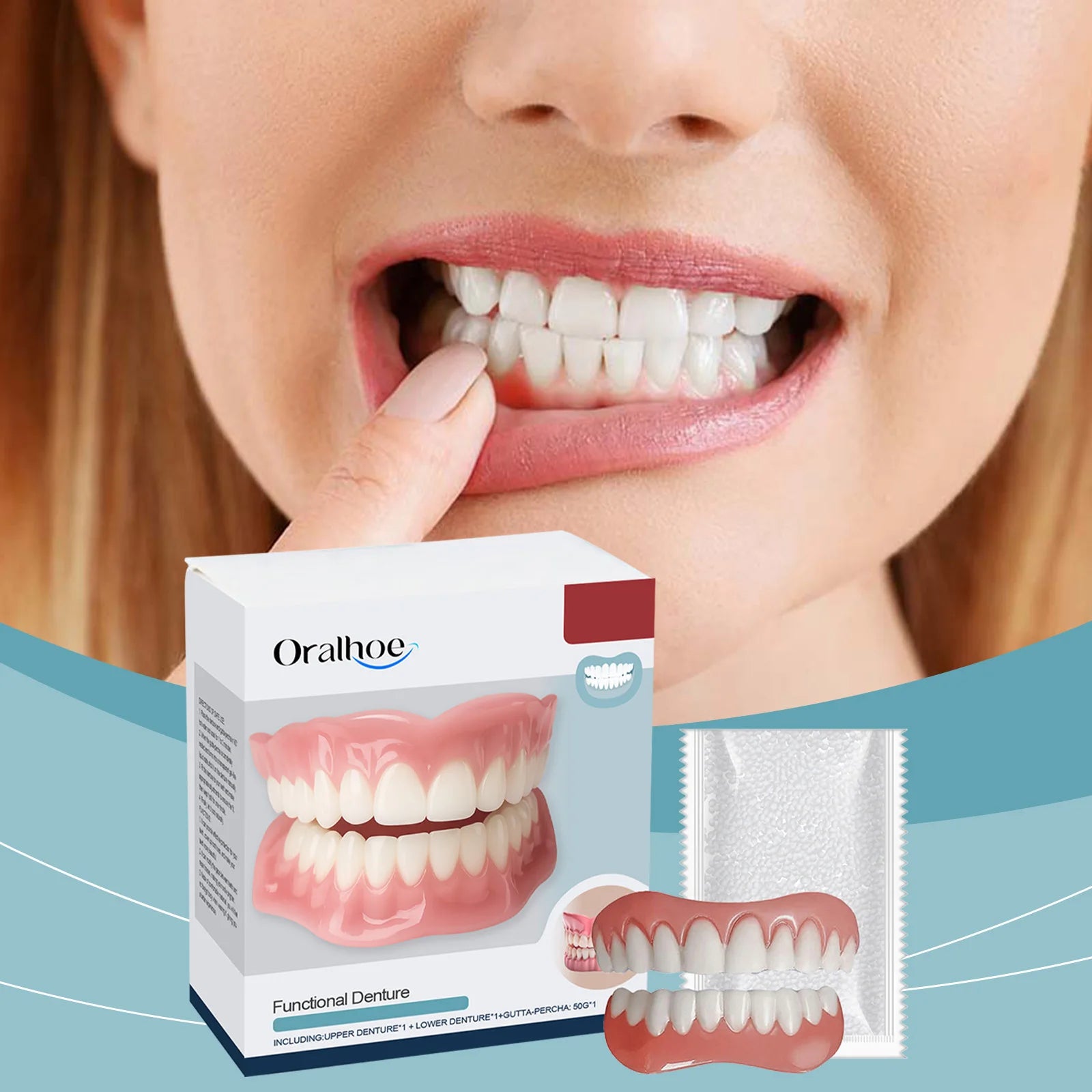 Soft Silicone Denture Kit for Tooth Gap Repair and Natural Smile Restoration - 11