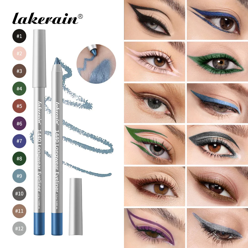 Waterproof Long-Lasting Smudge-Proof Eyeliner Pencil for All Day Wear - 2