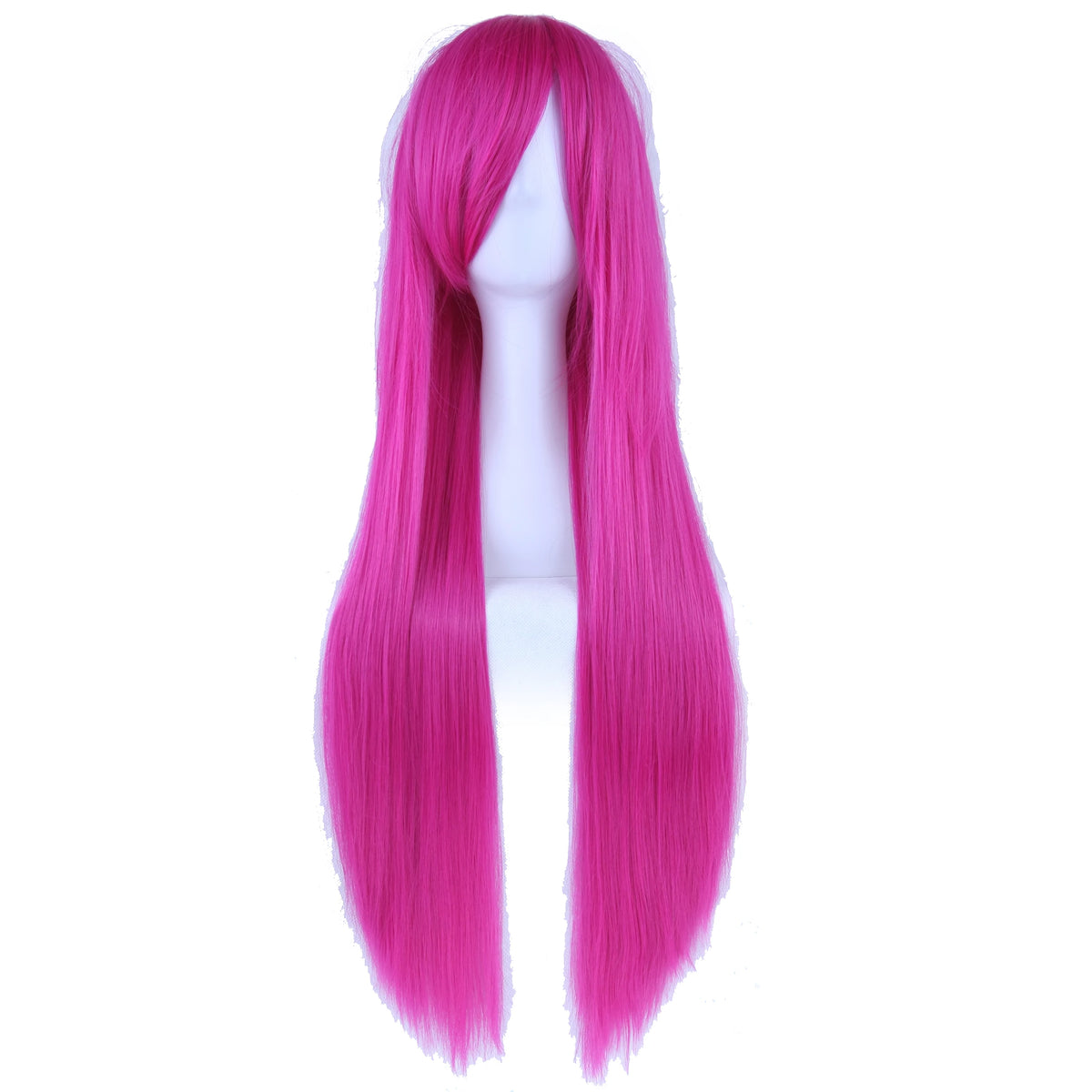 Long Straight Orange Cosplay Wig for Halloween and Costume Parties